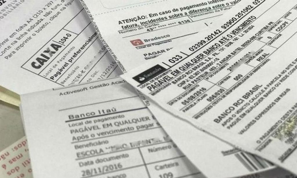 Boletos para depósitos em conta